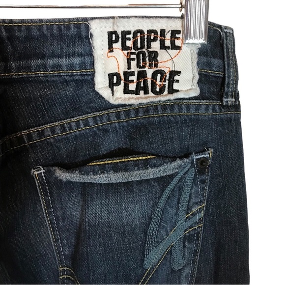 People 4 peace women’s boot cut jeans size 28 low rise made in USA - Picture 3 of 15